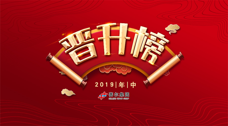 賽爾集團2019年中晉升榜